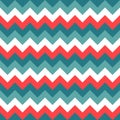 Chevron pattern seamless vector arrows geometric design colorful white red teal turquoise Royalty Free Stock Photo