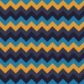 Chevron pattern seamless vector arrows geometric design colorful yellow sky blue dark green naval Royalty Free Stock Photo