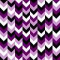 Chevron pattern seamless vector arrows geometric design in mixed order colorful black white purple lilac