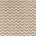 Chevron patterned terracotta cotton fabric texture