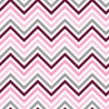 Chevron pink white gray burgundy seamless pattern vector