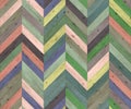 Chevron random color natural parquet seamless floor texture Royalty Free Stock Photo