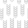 Chevron repeat seamless pattern, vector elements.