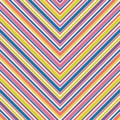 Chevron seamless pattern. Colorful vector texture with thin lines, stripes Royalty Free Stock Photo