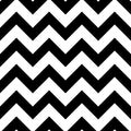 Chevron seamless pattern. Repeated zag zig pattern for prints design. Repeating monochrome shevron. Black geometric striped on whi