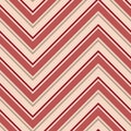 Chevron seamless pattern. Zigzag stripes background. Vector abstract texture in warm colours Royalty Free Stock Photo
