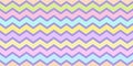 Chevron stripe pattern seamless in pastel color. Zig zag rainbow texture background for kid fabric print, wallpaper, wrapping Royalty Free Stock Photo