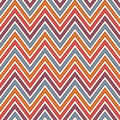 Chevron stripes background. Bright seamless pattern with classic geometric ornament. Zigzag horizontal lines wallpaper. Royalty Free Stock Photo