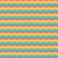 Retro Rainbow Chevron Seamless Pattern Royalty Free Stock Photo