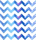 Chevron watercolor blue Background