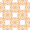 Chevron watercolor pattern. Orange trending boho