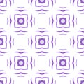 Chevron watercolor pattern. Purple flawless boho