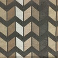 Chevron zig-zag patterned cotton polyester blend upholstery fabric texture