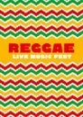 Chevron zigzag pattern reggae color music background.