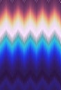 Chevron zigzag wave pattern abstract art background trends. Holographic iridescent surface wrinkled foil. Hologram multiple colors