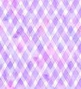 Chevrons Of Purple And Pink Colors On White Background. Watercolor Seamless Pattern For Fabric