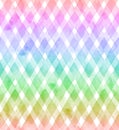 Chevrons Of Rainbow Colors On White Background. Watercolor Seamless Pattern For Fabric