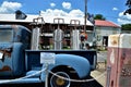 1953 Chevy truck with old sleds