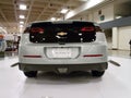 Chevy Volt on display on a spinning platform Royalty Free Stock Photo