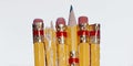 Chewed Pencils Royalty Free Stock Photo