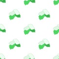 Chewing gum with fresh mint leaves pattern seamless vector Royalty Free Stock Photo