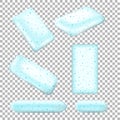 Chewing gum realistic set. Vector illustration.