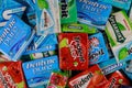 Chewing gum various brands Orbit, Extra, Eclipse, Freedent, Wrigley, Spearmint, Trident, Stride