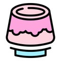 Chewy jelly icon vector flat