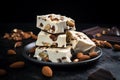 Chewy Nutty nougat. Generate Ai