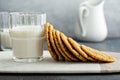 Chewy and thin snickerdoodle or molasses cookies