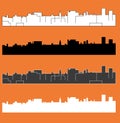 Cheyenne, Wyoming, city silhouette