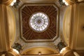 Cheyenne Wyoming State Capitol Building Rotunda View Upwards into Dome Royalty Free Stock Photo