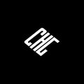 CHG letter logo design on black background Royalty Free Stock Photo