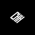 CHH letter logo design on black background Royalty Free Stock Photo