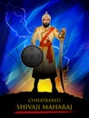 Chhatrapati Shivaji Maharaj, the great warrior of Maratha from Maharashtra India Royalty Free Stock Photo