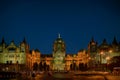 Chhatrapati Shivaji Maharaj Terminus, a UNESCO world heritage site in Mumbai - Royalty Free Stock Photo