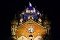 Chhatrapati Shivaji Terminus CST at night Royalty Free Stock Photo