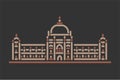 Chhatrapati Shivali Maharaj Museum vector illustration icon Royalty Free Stock Photo