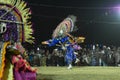 Chhau dance or Chhou dance of Purulia. Masked male dancer as Lord Krishna.