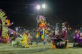 Chhau dance or Chhou dance. Masked male dancer as Lord Hanuman ji.