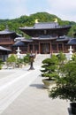 Chi Lin Buddhist Temple Hong Kong, central courtyard, vertical