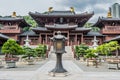 Chi Lin Nunnery courtyard Kowloon Hong Kong