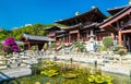 Chi Lin Nunnery, a large Buddhist temple complex in Hong Kong, China Royalty Free Stock Photo