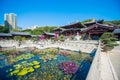 Chi Lin Nunnery Temple is famous and beautiful place in Kowloon, Hong Kong