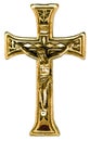 Chi Rho Greek Orthodox Gold Crucifix