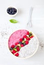 Chia berry smoothie bowl