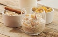 Chia Pudding with fresh fruits Royalty Free Stock Photo