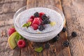 Chia seed pudding Royalty Free Stock Photo