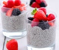 Chia seed pudding Royalty Free Stock Photo