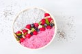 Chia berry smoothie bowl